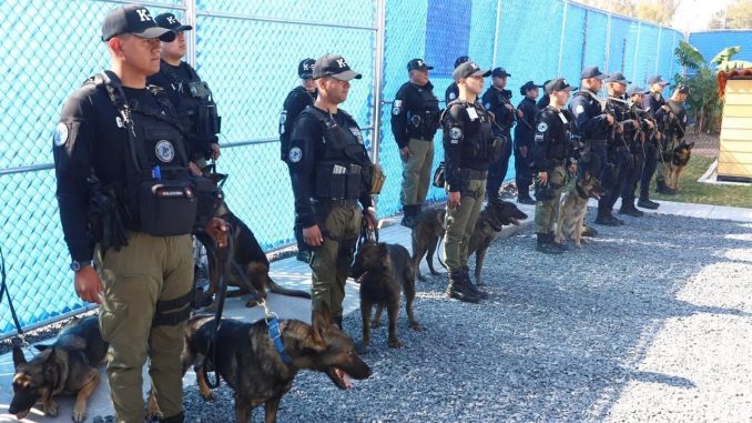 Unidad K-9 de la Policía Estatal refuerza Blindaje Aguascalientes