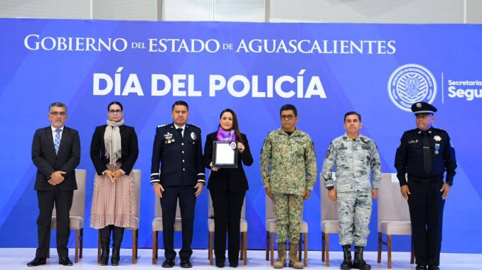 Reconoce Gobernadora Tere Jiménez la importante labor de los Policías para mantener a Aguascalientes como destino ideal de inversiones