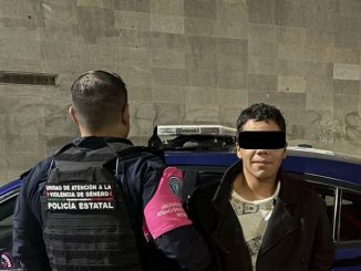 Policía Estatal detiene a sujeto por violencia familiar