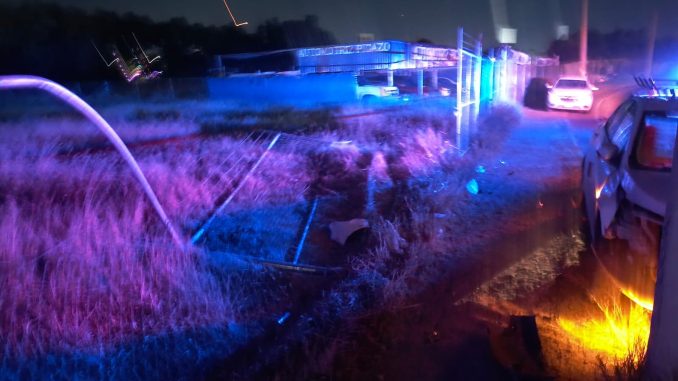 Policías Viales de Aguascalientes atendieron el reporte de aparatoso choque que se registró sobre Avenida Paseo de Ojocaliente