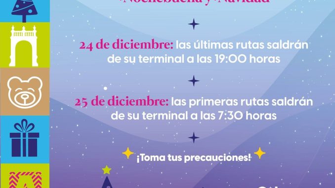 Aviso Importante de transporte público