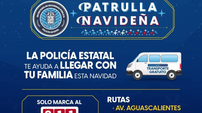 Programa “Patrulla Navideña” brindará apoyo de transporte gratuito en la víspera de Navidad
