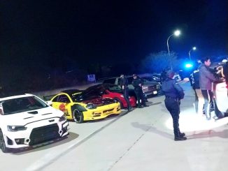 Policías Viales de Aguascalientes en coordinación con Policías Preventivos de la capital lograron la detención de 20 personas por realizar arrancones, derrapones y acrobacias