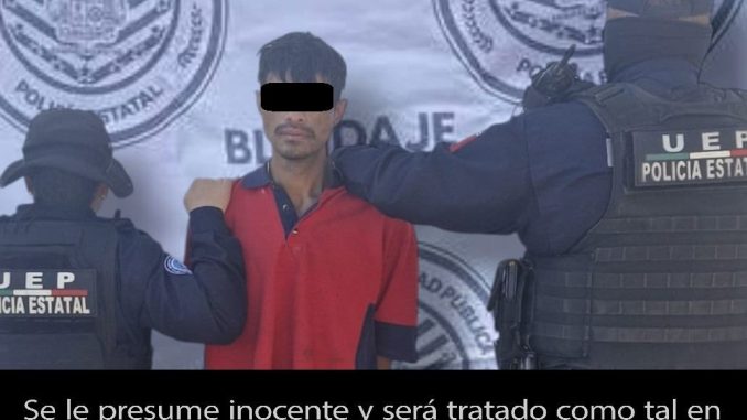 Policías Estatales capturan a individuo en posesión de droga