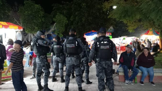 Operativo de seguridad en fiestas de la Concepción en Calvillo