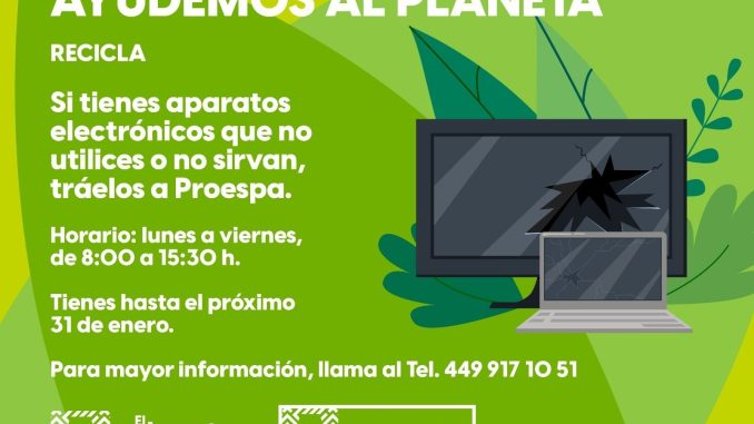 Hasta el 31 de enero se estarán recibiendo aparatos electrónicos que no utilices