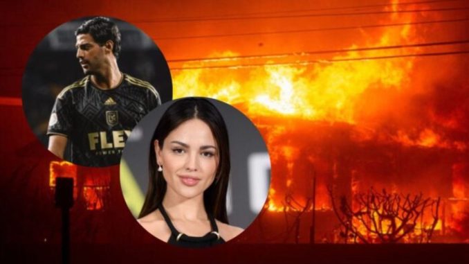 Carlos Vela y Eiza González huyen de sus casas por incendios en California