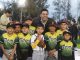 Entrega Leo Montañez Campo de Béisbol con pasto sintético en el fraccionamiento Insurgentes