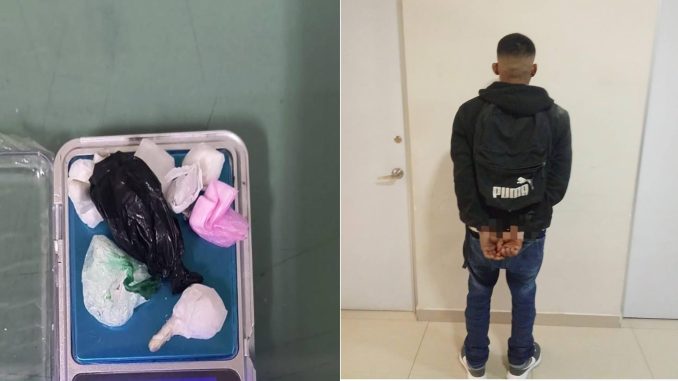 Elementos de la Secretaría de Seguridad Pública Municipal de Aguascalientes (SSPM) detienen a persona en el Barrio de Guadalupe, por probables delitos contra la salud