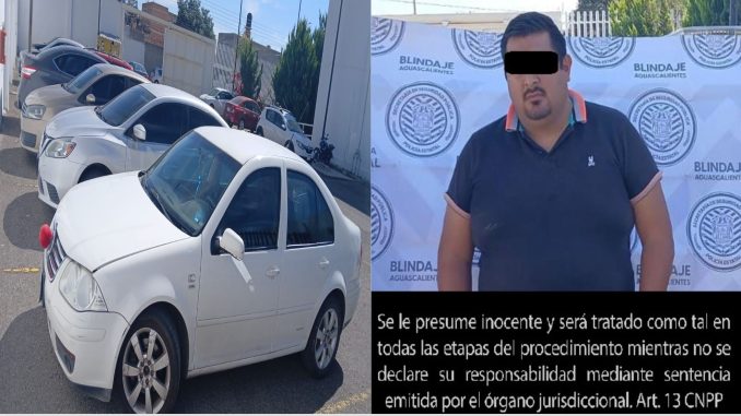 Detienen a sujeto por conducir un vehículo con reporte de robo