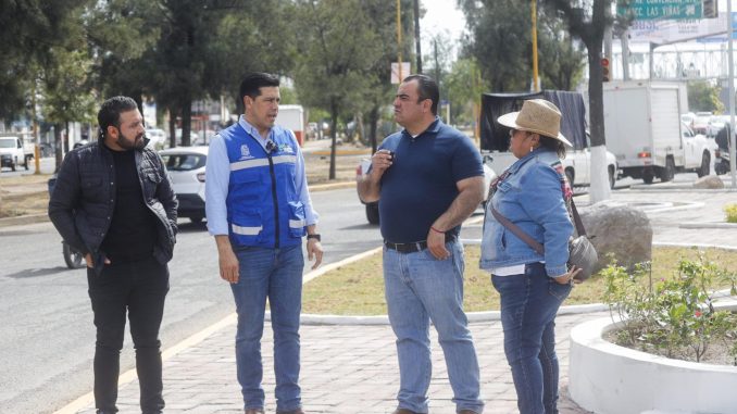 Rehabilita Municipio de Aguascalientes Triángulo y Fuente de la colonia Estrella