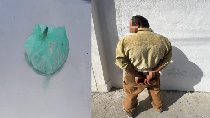 Policías de la SSPM de Aguascalientes detienen a una persona por delitos contra la salud