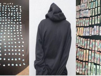 Policías de la SSPM de Aguascalientes detienen a un presunto distribuidor de sustancias ilícitas, en calles de la Colonia Insurgentes