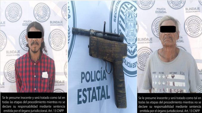 Detienen a dos personas por posesión de droga y un arma de fuego hechiza