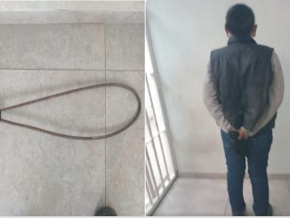 Policías Municipales de Aguascalientes detienen a una persona en calles del fraccionamiento La Hojarasca, por el probable delito de amenazas