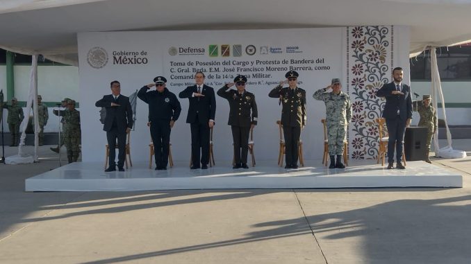 Ceremonia del Relevo en la XIV Zona Militar en Aguascalientes
