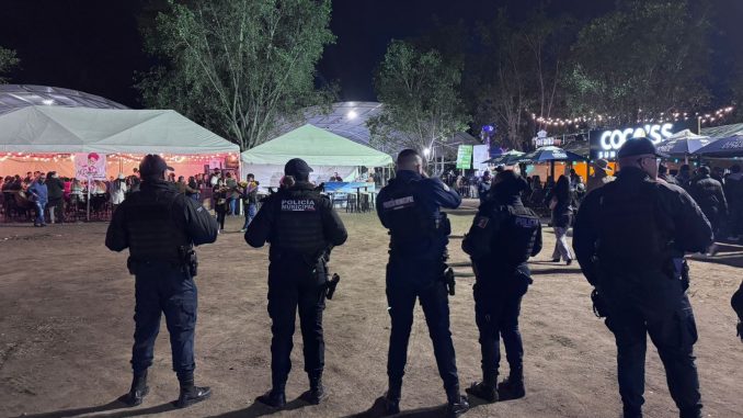 Operativo de seguridad en Feria de Rincón de Romos