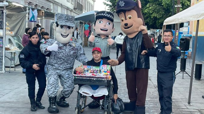 Stand de prevención del delito en la Feria de Rincón de Romos