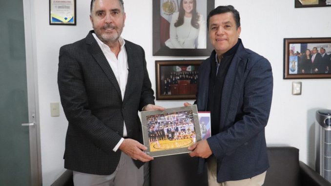 Director General del IDEA, sostuvo una reunión con el presidente del Club de Básquetbol Panteras de Aguascalientes