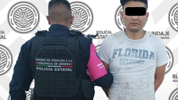 Sujeto detenido por violencia familiar y contar con una orden de aprehensión vigente