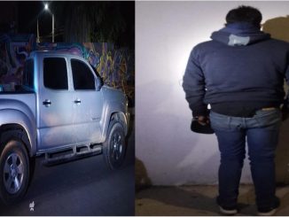 Elementos de la SSPM de Aguascalientes detienen a una persona por conducir un vehículo con reporte vigente de robo