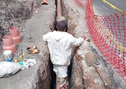 Rehabilitó MIAA tubería sanitaria en zona centro de la Ciudad
