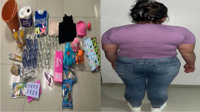 Luego de sustraer diversas mercancías de un Centro Comercial ubicado en el sur de la ciudad, una persona es detenida por Policías Municipales de Aguascalientes