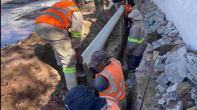 Rehabilitó MIAA tubería de agua potable en el fraccionamiento Moderno