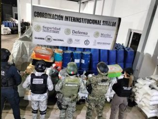 Aseguran en Sinaloa casi cinco toneladas de Metanfetamina