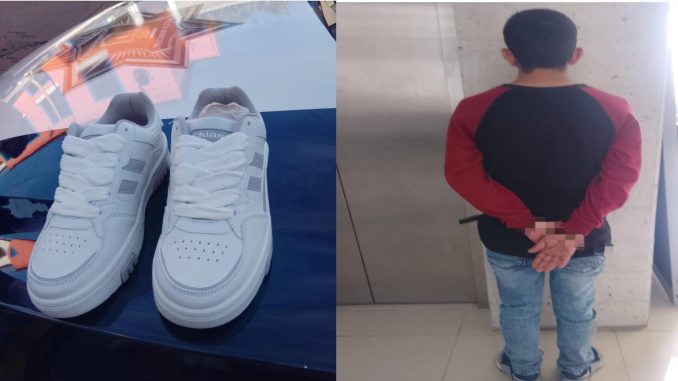 Policías de la SSPE detienen a una persona en el fraccionamiento Lindavista, por el probable delito de robo calificado