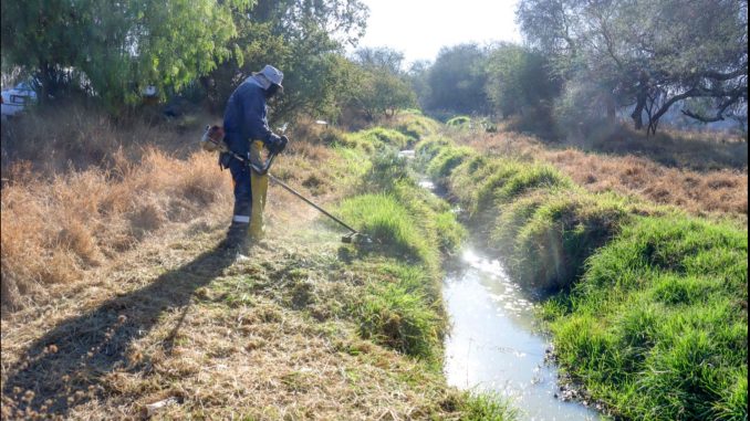 Realiza Municipio de Aguascalientes Megaoperativo de limpieza en Arroyo La Hacienda