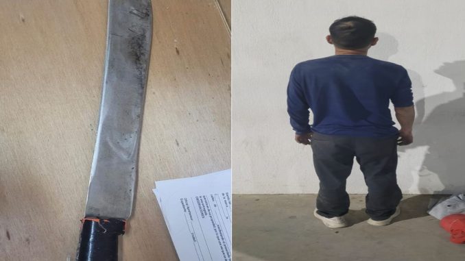 Policías Municipales de Aguascalientes detienen a una persona el fraccionamiento Villa de las Palmas, por la portación de un arma prohibida