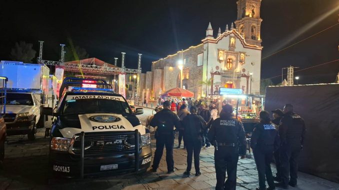 Realizan operativo de vigilancia en fiestas patronales de Pabellón de Hidalgo