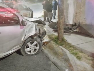 Policías Viales de Aguascalientes atendieron el reporte de un choque contra objeto fijo