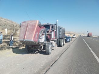 Aseguran camión de carga con alteraciones en su número de serie