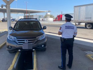 Camioneta asegurada con alteraciones en su número de serie