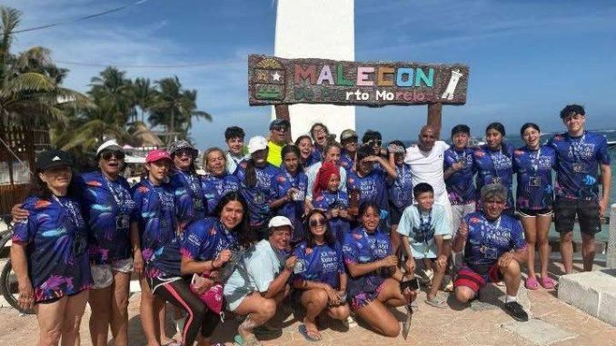 Nadadores de Aguascalientes destacan en la "Ruta del Arrecife 2025" en Quintana Roo