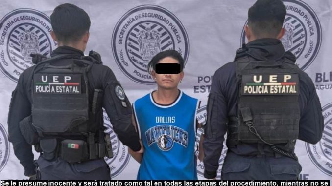 Capturan a un sujeto en posesión de droga
