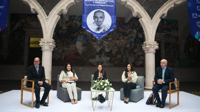 Participa Gobernadora Tere Jiménez en Conferencia de Miguel Carbonell sobre nuevo Modelo de Justicia Civil y Familiar