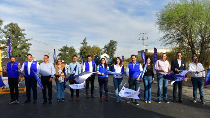 Entrega Gobernadora Tere Jiménez obras de repavimentación en la salida a Calvillo