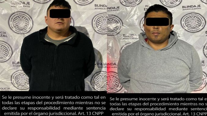 Policìas Estatales detienen a dos persona señaladas por daños
