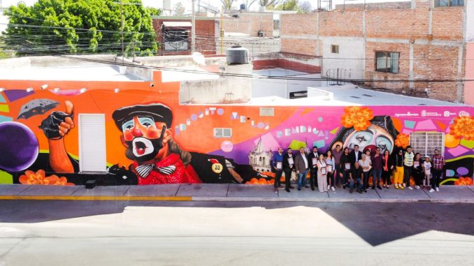 Devela Municipio de Aguascalientes Mural en honor al Payaso Vagabundo