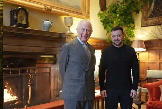 El rey Carlos III recibe a Zelenski en su residencia de Sandringham