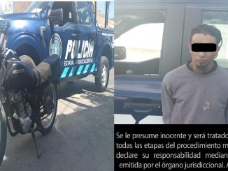 Detienen a una persona por conducir una motocicleta con reporte de robo