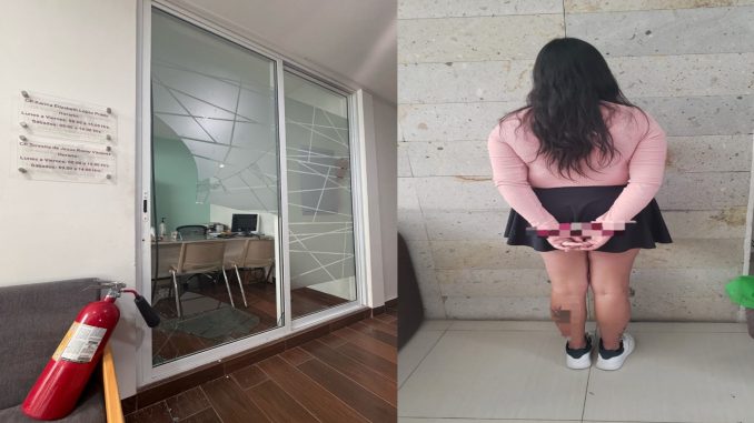 Elementos de la SSPM de Aguascalientes detienen a una persona del sexo femenino por los probables delitos de daños a la propiedad privada y robo