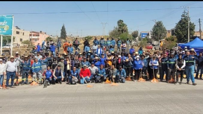 Realiza Municipio de Aguascalientes Megaoperativo de limpieza en Mujeres Ilustres y Fundadores