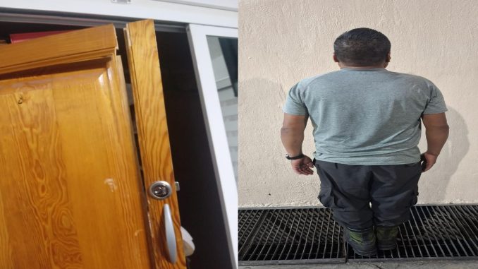 Policías Municipales de Aguascalientes detienen a una persona en el Fracc. Villa Sur, por Allanamiento y Daños