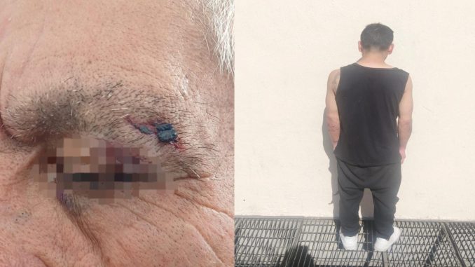 Luego de allanar un domicilio y agredir al propietario, una persona del sexo masculino fue detenida por policías de la SSPM de Aguascalientes