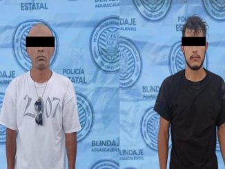 Policías Estatales aseguran a dos personas por posesión de droga