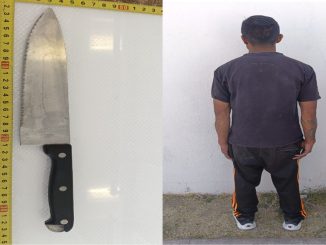 Policías de la SSPM de Aguascalientes detienen a una persona por los probables delitos de portación de arma prohibida y cohecho